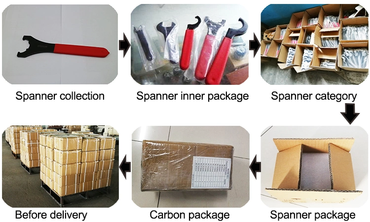 High Quality CNC Clamping Tool Um Km M and a Type Er Collet Chuck Hook Head Wrenches Spanner Er11 Er16 Er20 Er25 Er32 Er40