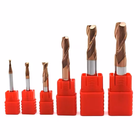 Haute qualité personnaliser fraise HRC70/65/55 carbure carré fraise en bout 2/4 flûte fraise en carbure de tungstène outils de coupe pour CNC fraiseuse outils